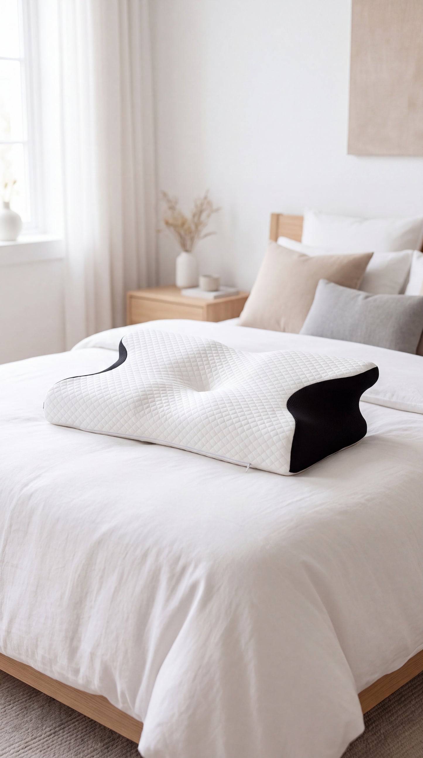 SleepX™ Ergonómiai Ortopéd Memóriahabos Párna – Nyak- és Háti Fájdalmak Ellen