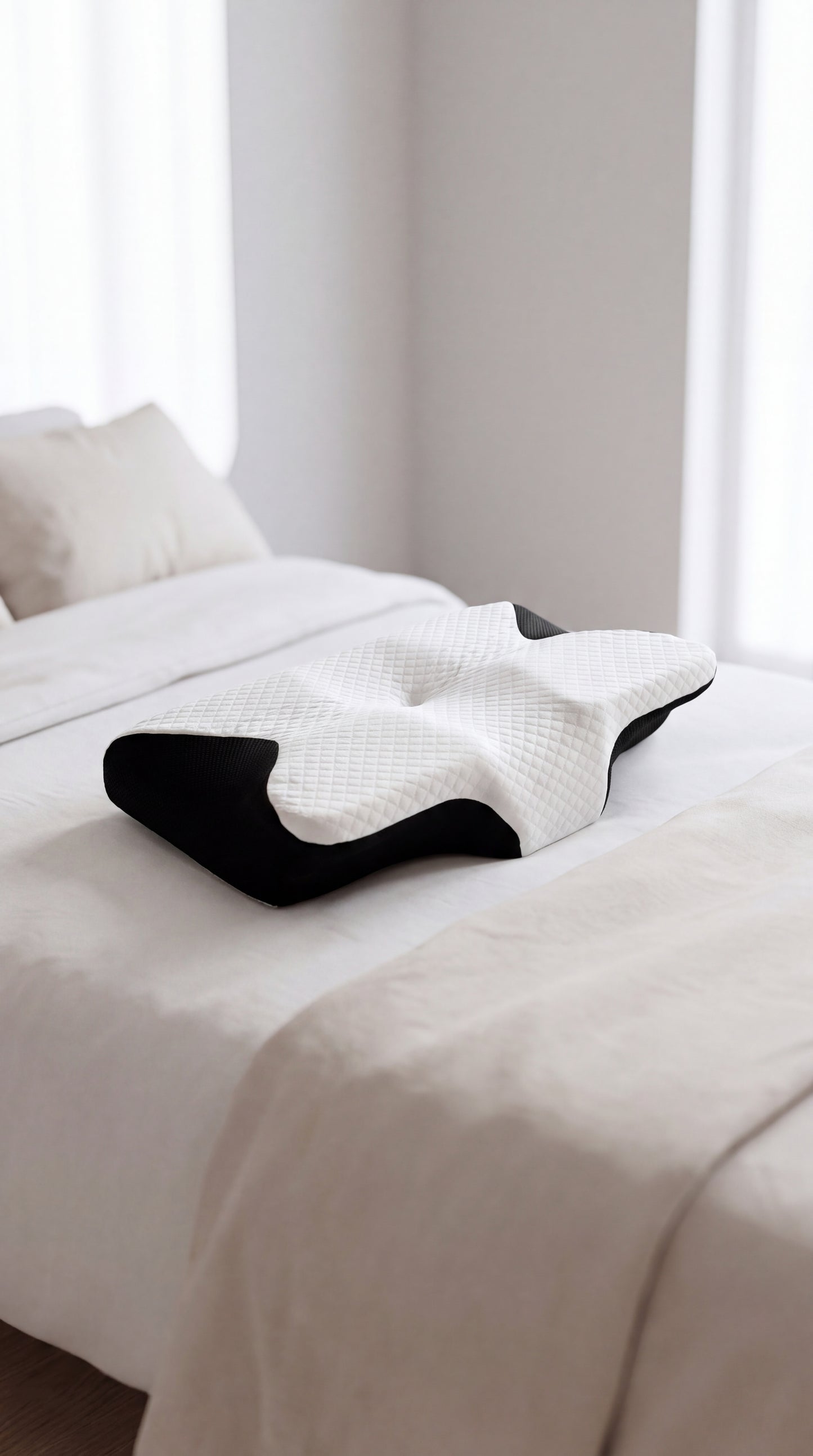 SleepX™ Ergonómiai Ortopéd Memóriahabos Párna – Nyak- és Háti Fájdalmak Ellen